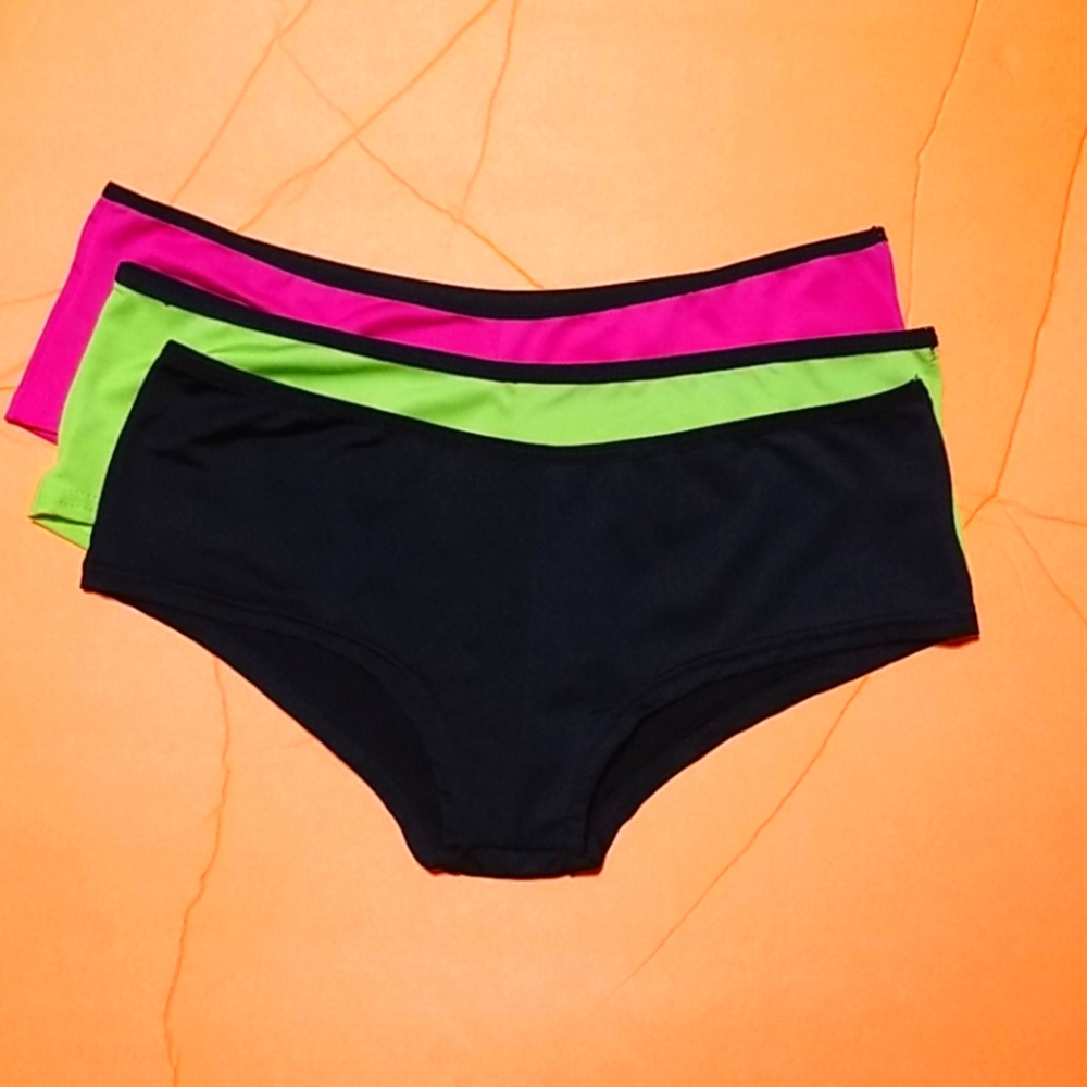 🥰 Womens set of 3 neon panties sz (7) L